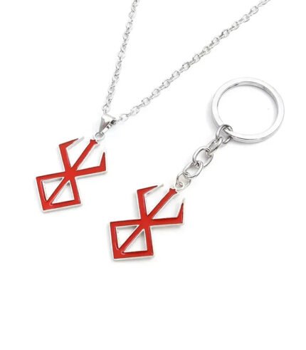 Berserk Brand of Sacrifice Necklace & Keychain Set