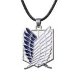 Attack on Titan Necklace – Survey Corps Wings of Freedom (Cord/Steel Chain)