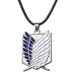 Attack on Titan Necklace – Survey Corps Wings of Freedom (Cord/Steel Chain)