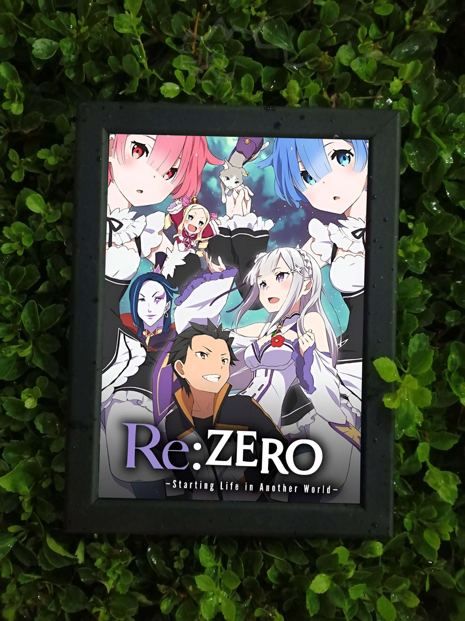 2 Re:Zero Wall Art – Black Frame (13cm x 15cm) - Image 1