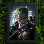 Zoro Wall Art – Black Frame (13cm x 15cm)