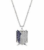 Attack on Titan Necklace – Survey Corps Wings of Freedom (Cord/Steel Chain) - Image 4