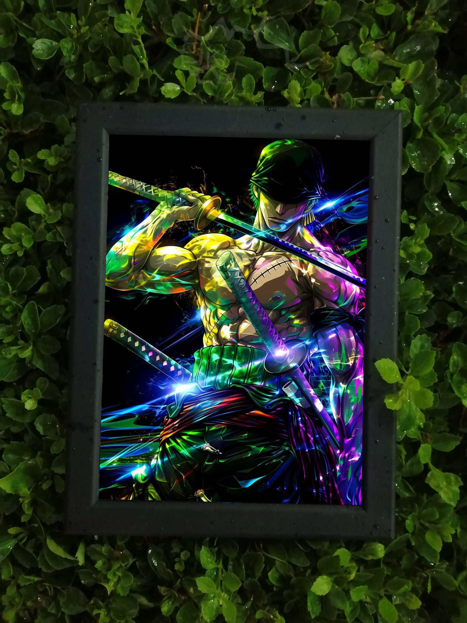 6 Zoro Black Frame Tableau – 13cm x 15cm - Image 1