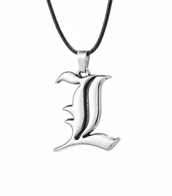 L-neck5 Death Note Necklace – L Pendant - Image 1