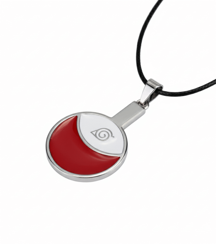 Naruto Uchiha x Konoha Pendant Necklace - Image 3