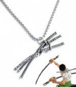 One Piece Necklace – Roronoa Zoro Three Sword Style Pendant