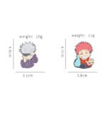 Jujutsu Kaisen Gojo & Yuji Metal Brooch Pins – Cute Anime Badges for Bags & Clothes - Image 4