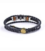 One Piece Bracelet – Straw Hat Pirates Skull Logo Leather Wristband - Image 5