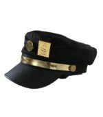 JoJo’s Bizarre Adventure Jotaro Kujo Cosplay Cap – Unisex Anime Hat with Metal Badge