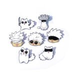 Gojo Satoru Anime Pins – Cute Jujutsu Kaisen Brooch Badges for Backpack & Clothes