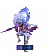 10cm Mini One Piece Luffy Gear 5 Action Figure – Sun God Nika Statue - Image 3