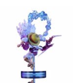 10cm Mini One Piece Luffy Gear 5 Action Figure – Sun God Nika Statue - Image 4