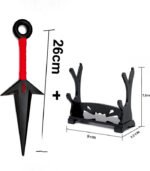 Naruto Kunai with Display Stand – Cosplay Prop (Red or White Handle) - Image 9