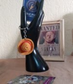 Handmade Luffy Straw Hat Keychain – One Piece Crochet Edition - Image 5