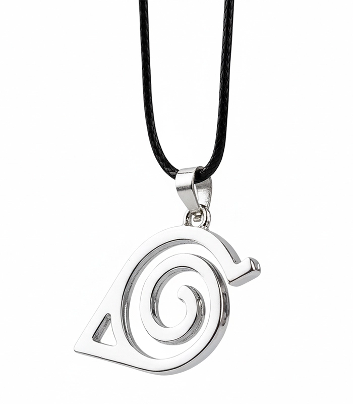 1 Konoha Symbol Necklace – Hidden Leaf Anime Pendant - Image 1