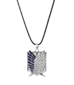 Attack on Titan Necklace – Survey Corps Wings of Freedom (Cord/Steel Chain) - Image 3