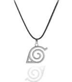 Konoha Symbol Necklace – Hidden Leaf Anime Pendant - Image 2
