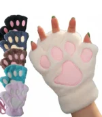 Kawaii Cat Paw Plush Gloves