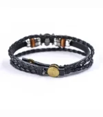 One Piece Straw Hat Pirates Bracelet – Luffy Skull Leather Band - Image 5