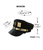 Jotaro Kujo Black Cap – JoJo’s Bizarre Adventure Anime Hat - Image 4