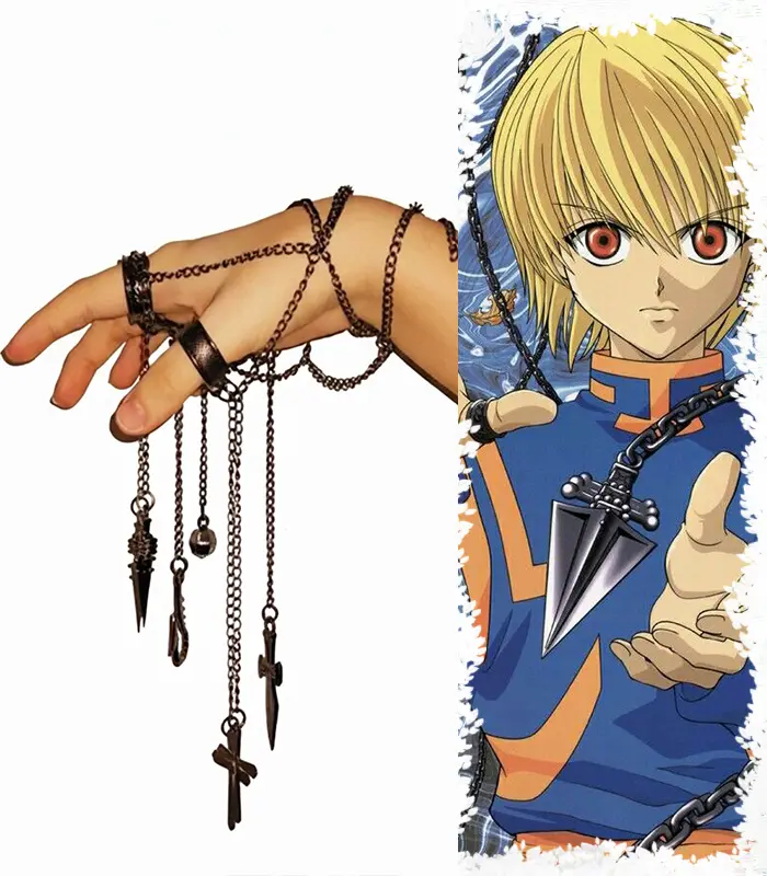 kurapika-chain-ring1 Kurapika Chain Ring Necklace Set – Hunter x Hunter Inspired - Image 1