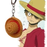Handmade One Piece Straw Hat Keychain – Luffy Crochet Charm