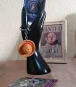 Handmade One Piece Straw Hat Keychain – Luffy Crochet Charm - Image 2