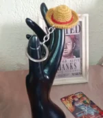 Handmade One Piece Straw Hat Keychain – Luffy Crochet Charm - Image 3