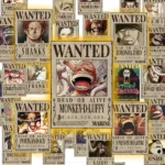 One Piece Wanted Poster Stickers (A4 & A3 Self-Adhesive)