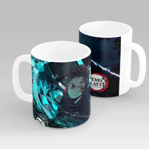 Tanjiro Water Breathing Anime Mug – Demon Slayer Action Design