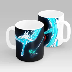 Tanjiro Water Breathing Wave Anime Mug – Demon Slayer Design