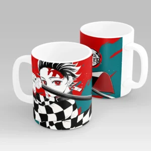 Demon Slayer Tanjiro Artistic Mug – Premium Anime Coffee Cup