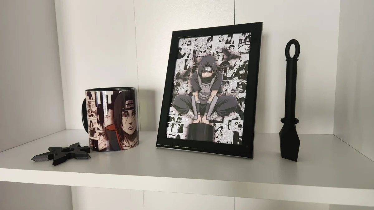 Itachi Uchiha Anime Fan Bundle – Mug + Frame + Free Stickers - Image 7